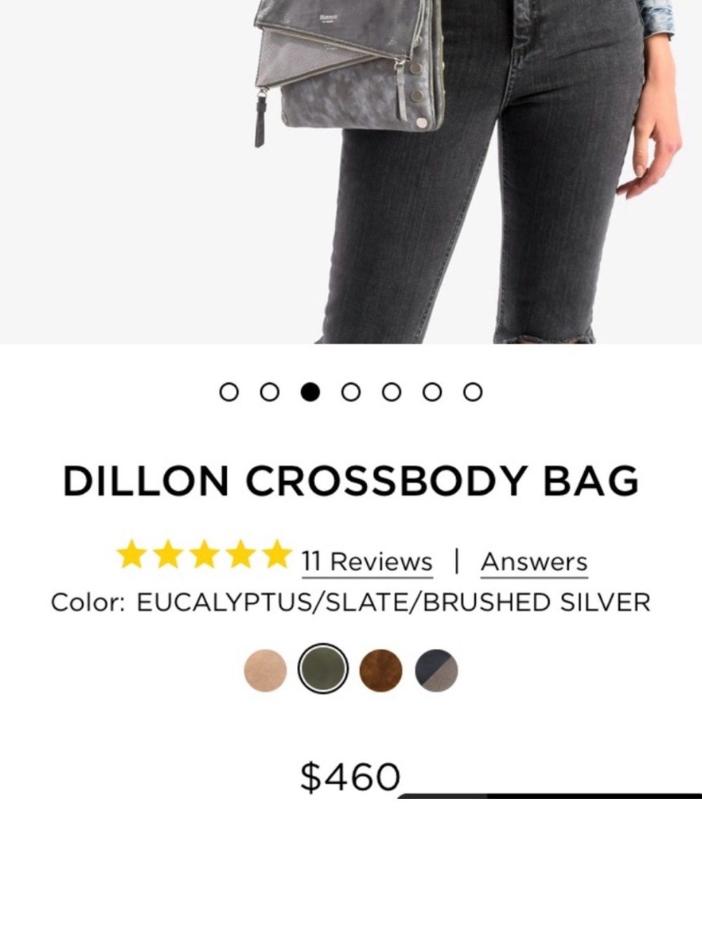 Hammitt Dillon Reversable Crossbody Pewter - Picture 14 of 14